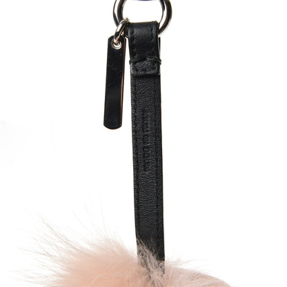 Fendi Fox Rabbit Goat Mink Fur Vitello Flamingo Furbet Monster Bag Bug Charm Light Pink 4 of 4