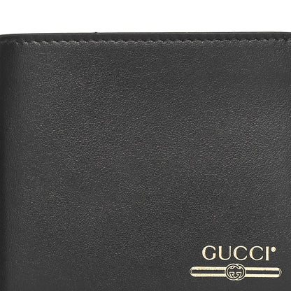 Gucci Plutone Calfskin Logo Bi-Fold Wallet Black 5 of 9