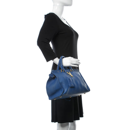 Saint Laurent Calfskin Small Classic Y Cabas Royal Blue 3 of 16