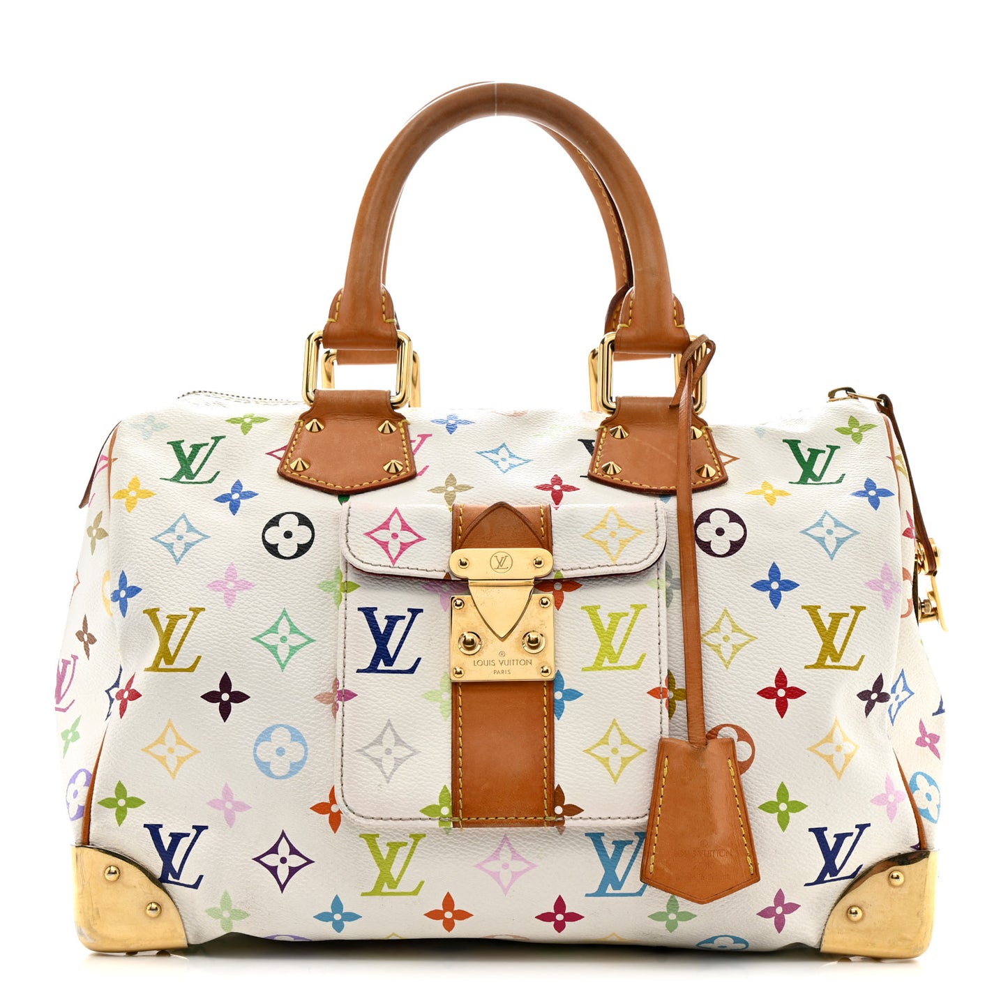 Monogram Multicolor Speedy 30 White
