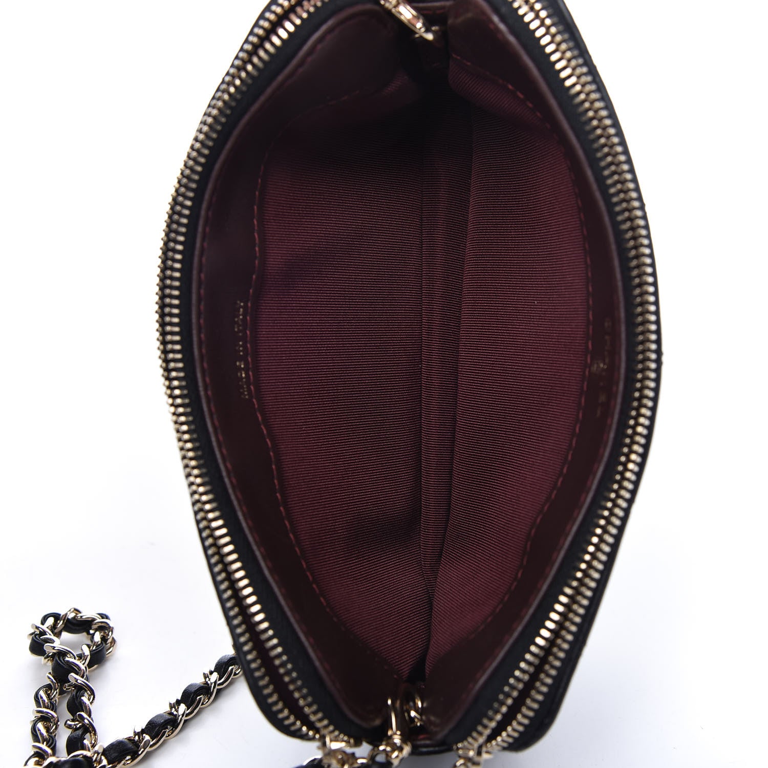 Chanel Lambskin Quilted Small Clutch With Chain Black 5 of 12