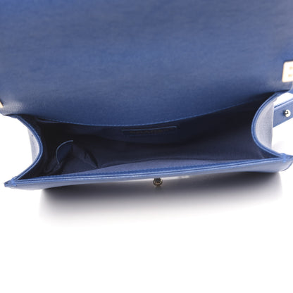 Chanel Caviar Quilted Medium Boy Flap Blue 5 of 11