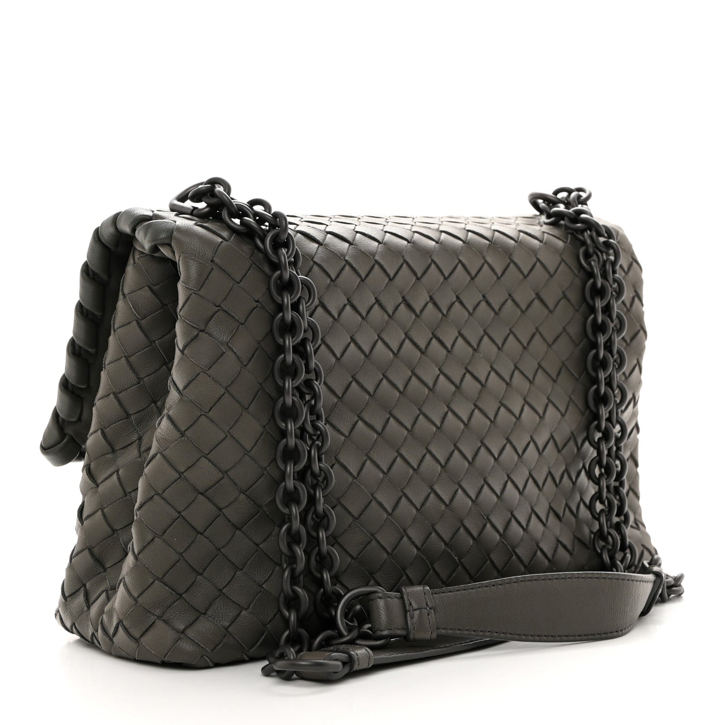 Nappa Intrecciato Medium Olimpia Bag Steel