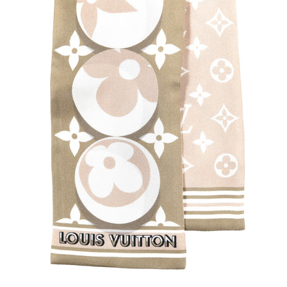 Louis Vuitton Silk Monogram Marbles Classic Bandeau Kaki Beige White 2 of 4