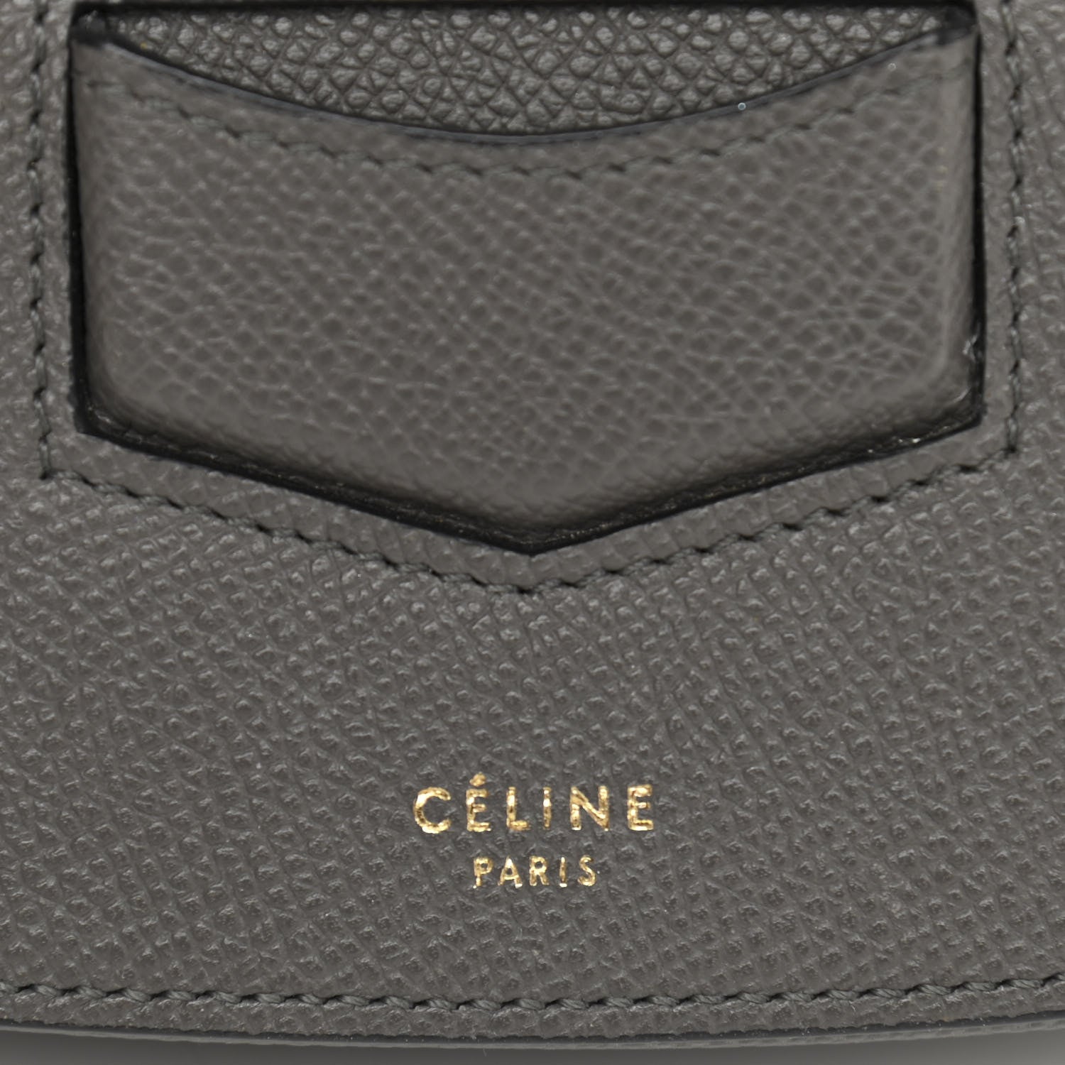 Celine Grained Calfskin Medium Trotteur Grey 7 of 11