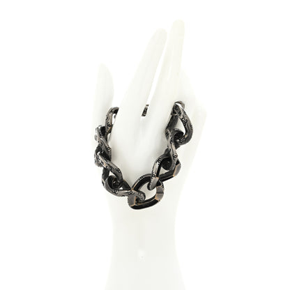 Chanel Chain Link CC Bracelet Dark Silver 2 of 4