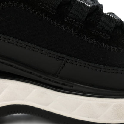Chanel Velvet Calfskin Mixed Fibers CC Sneakers 37 Black 19 of 23