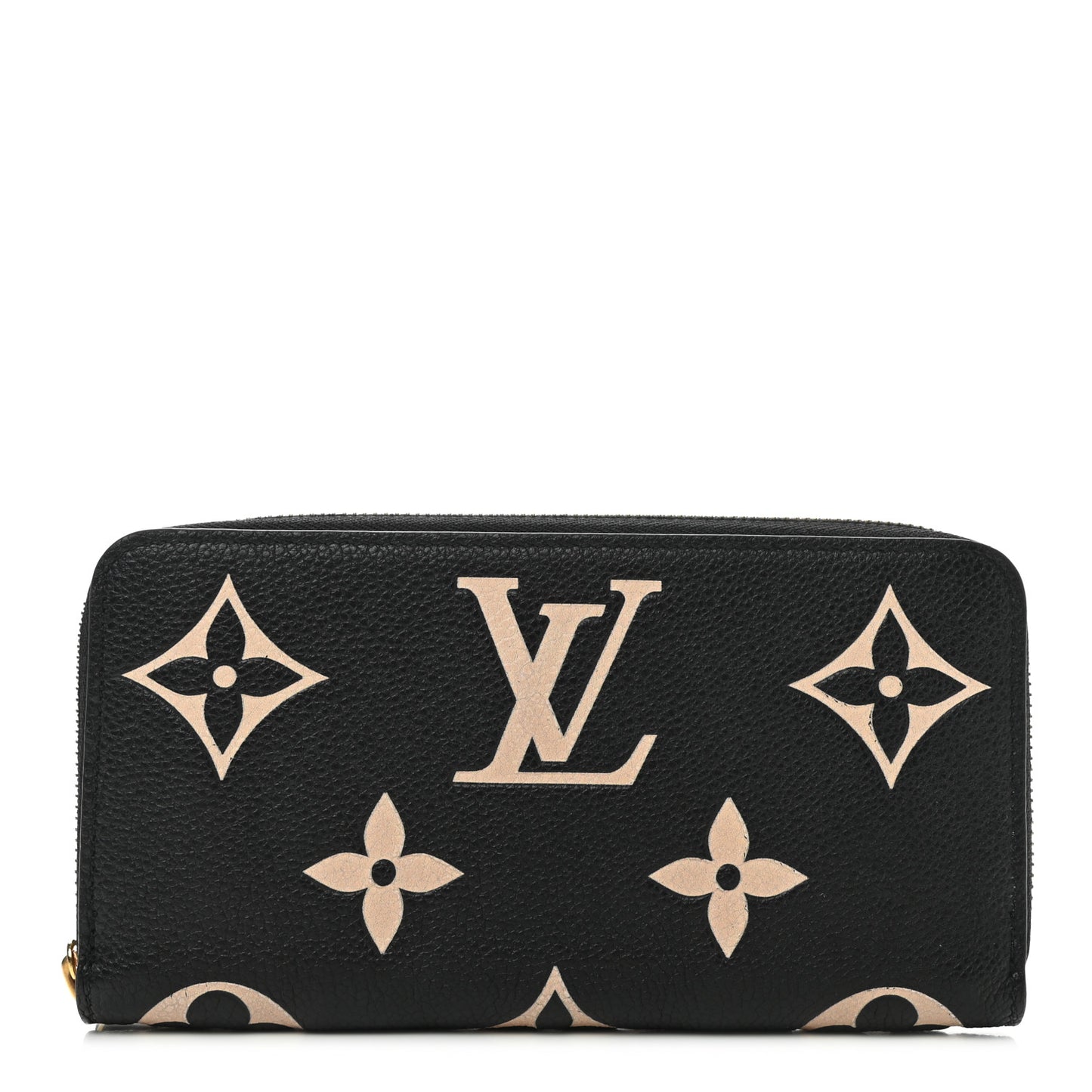 Empreinte Monogram Giant Zippy Wallet Black Beige