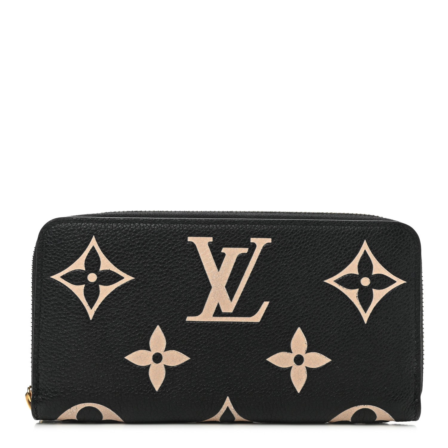 Louis Vuitton Empreinte Monogram Giant Zippy Wallet Black Beige 1 of 7