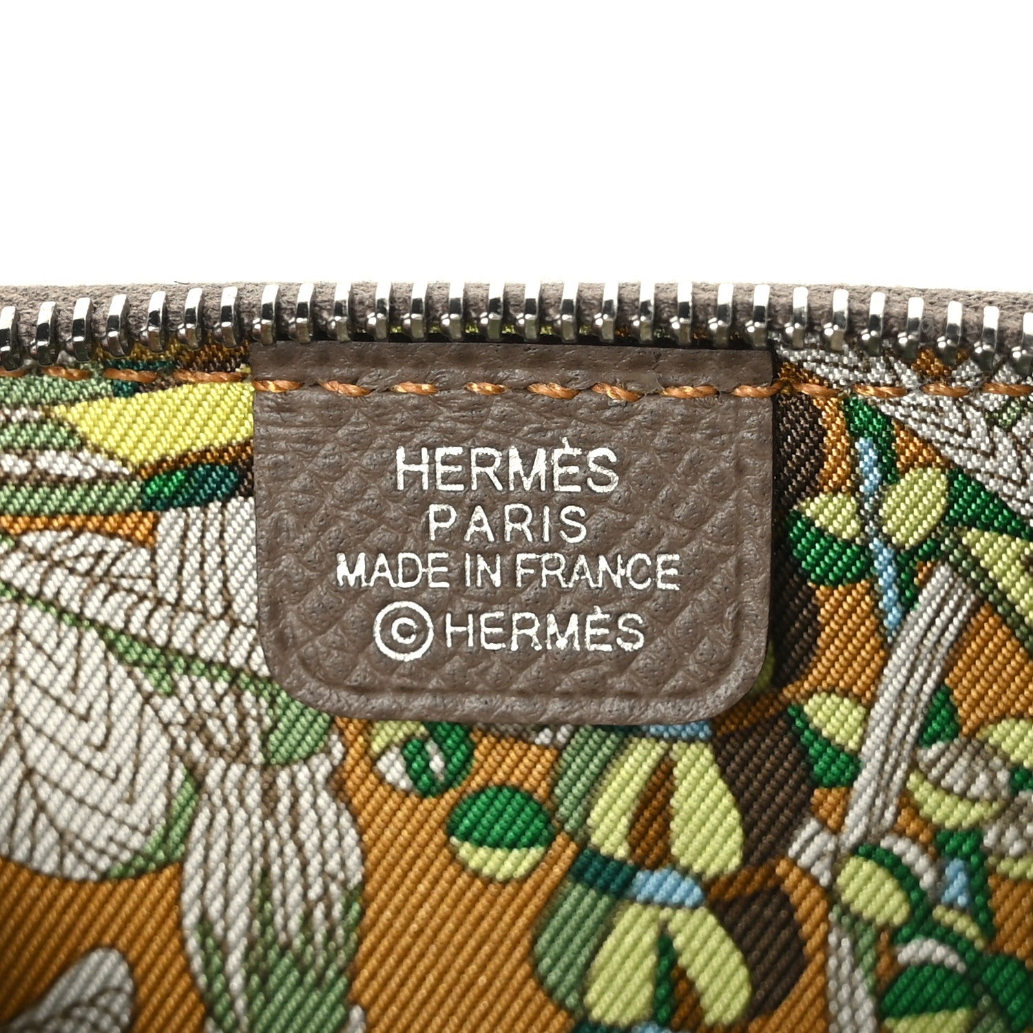 Hermes Epsom Silk'In Coin Purse Etoupe 6 of 7