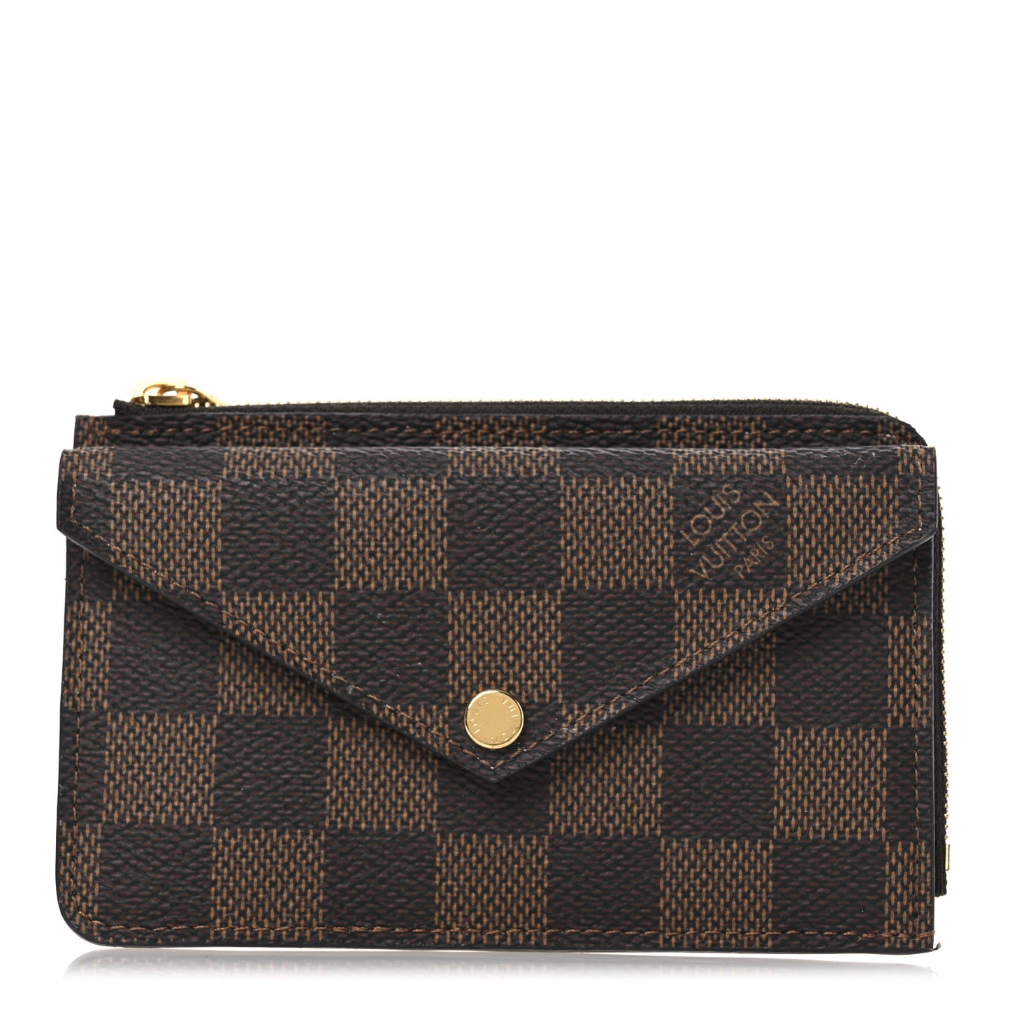 Damier Ebene Recto Verso Card Holder Rose Ballerine