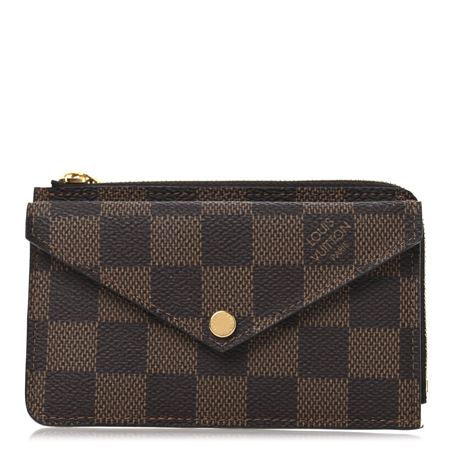 Louis Vuitton Damier Ebene Recto Verso Card Holder Rose Ballerine 1 of 8