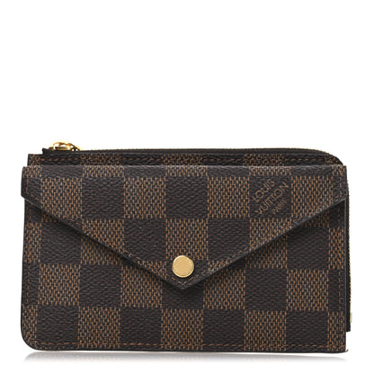 Louis Vuitton Damier Ebene Recto Verso Card Holder Rose Ballerine 1 of 8