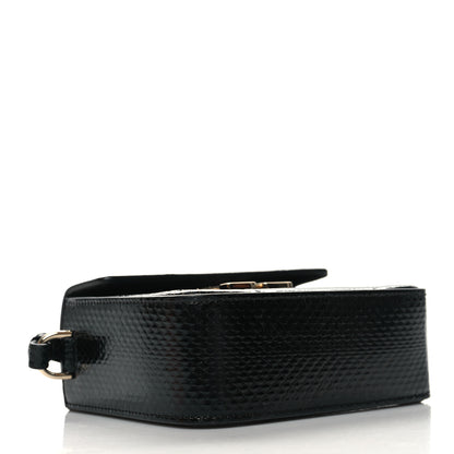 Lanvin Snakeskin JL Carnet Crossbody Black 5 of 14