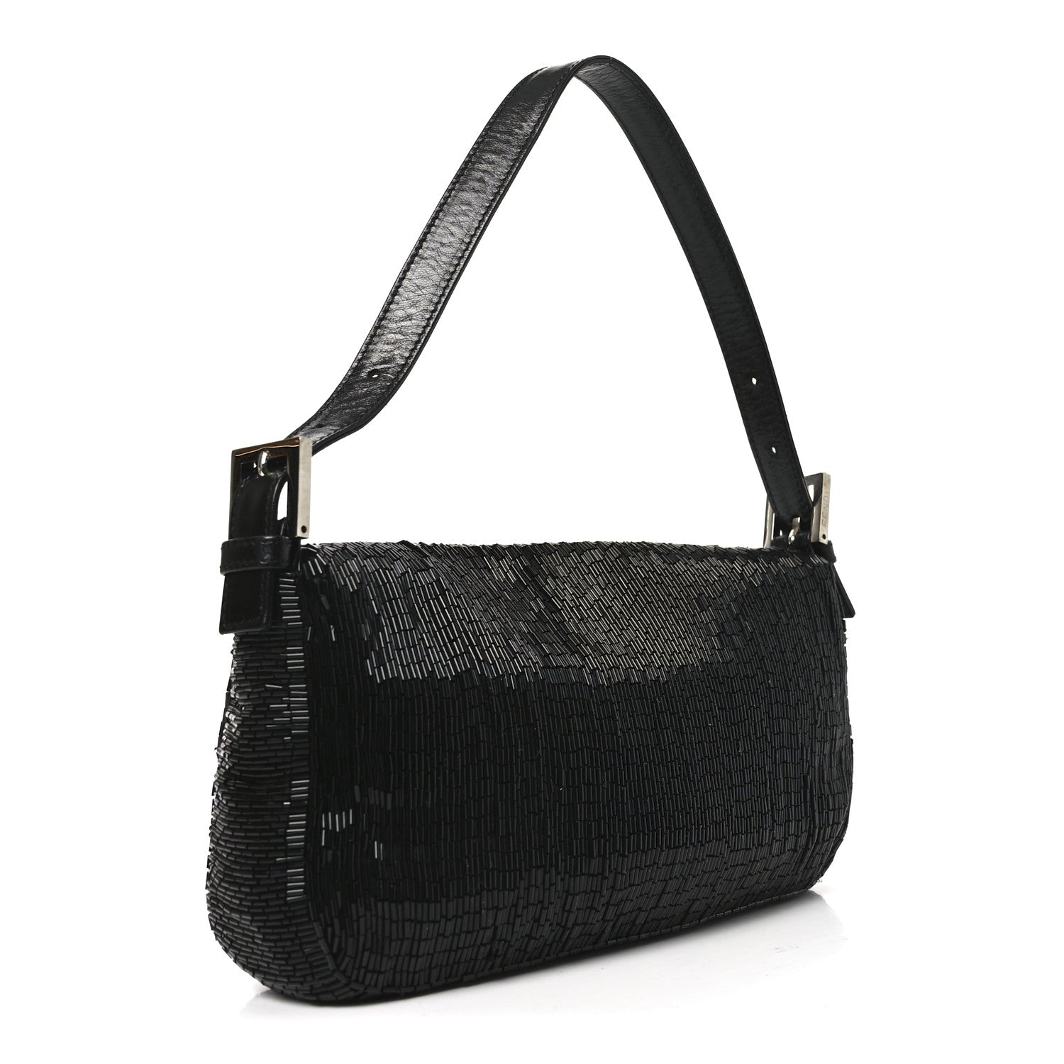 Fendi Beaded Baguette Black 3 of 9