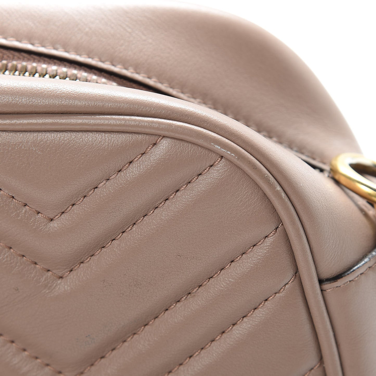 Calfskin Matelasse Small GG Marmont Chain Shoulder Bag Porcelain Rose