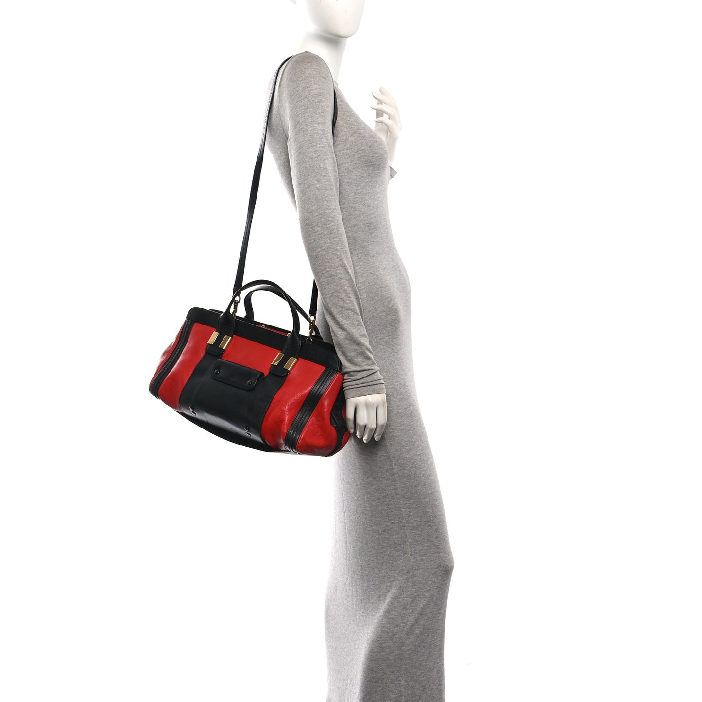 Calfskin Alice Satchel Holly Berry