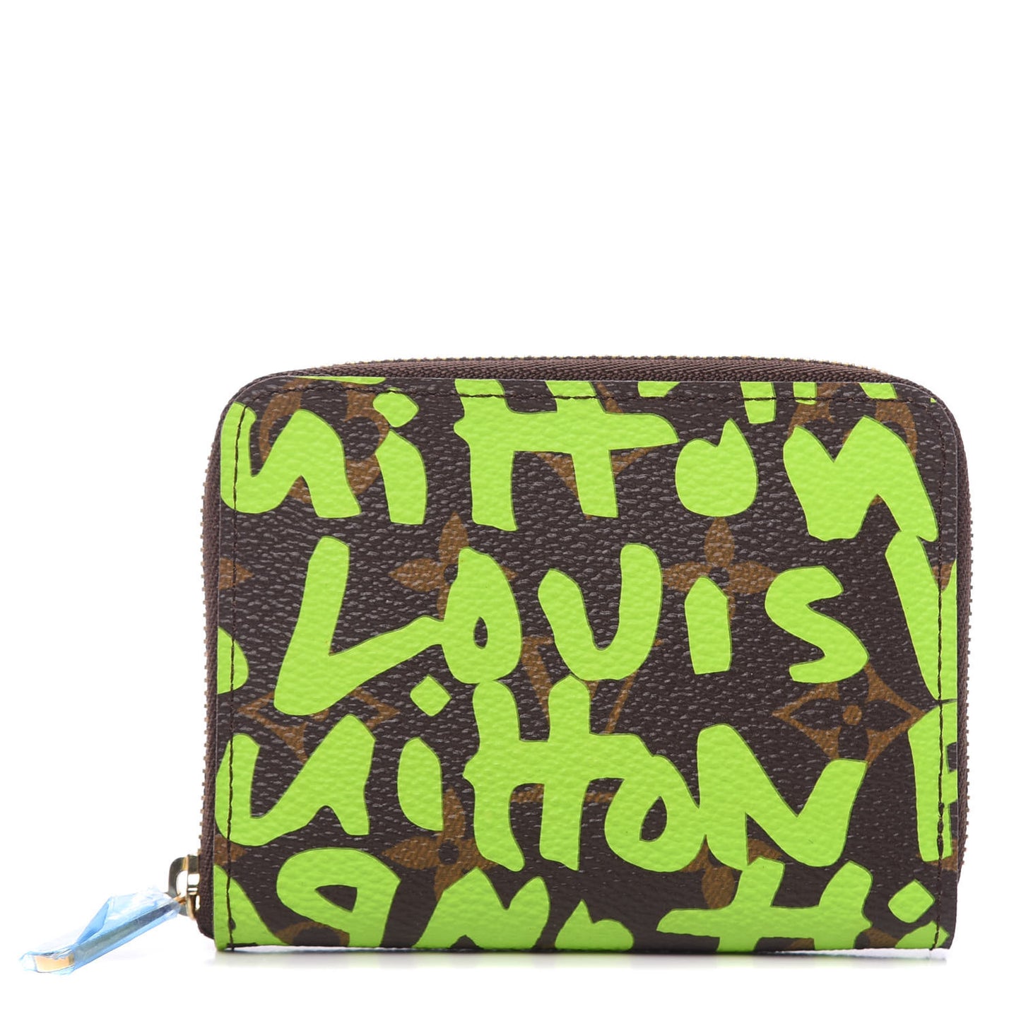 Monogram Graffiti Zippy Coin Purse Wallet Green