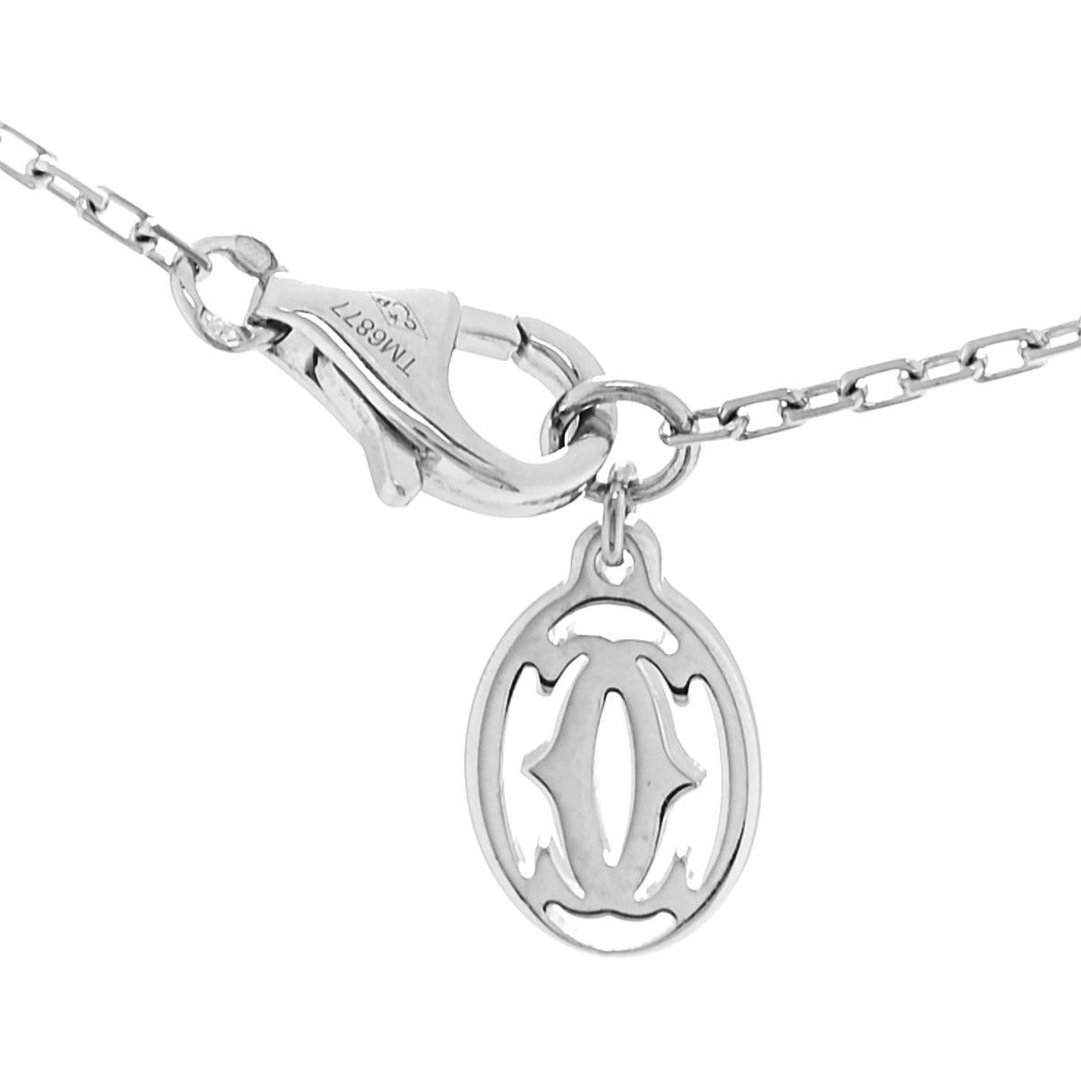 18K White Gold Diamond SM D'Amour Pendant Necklace