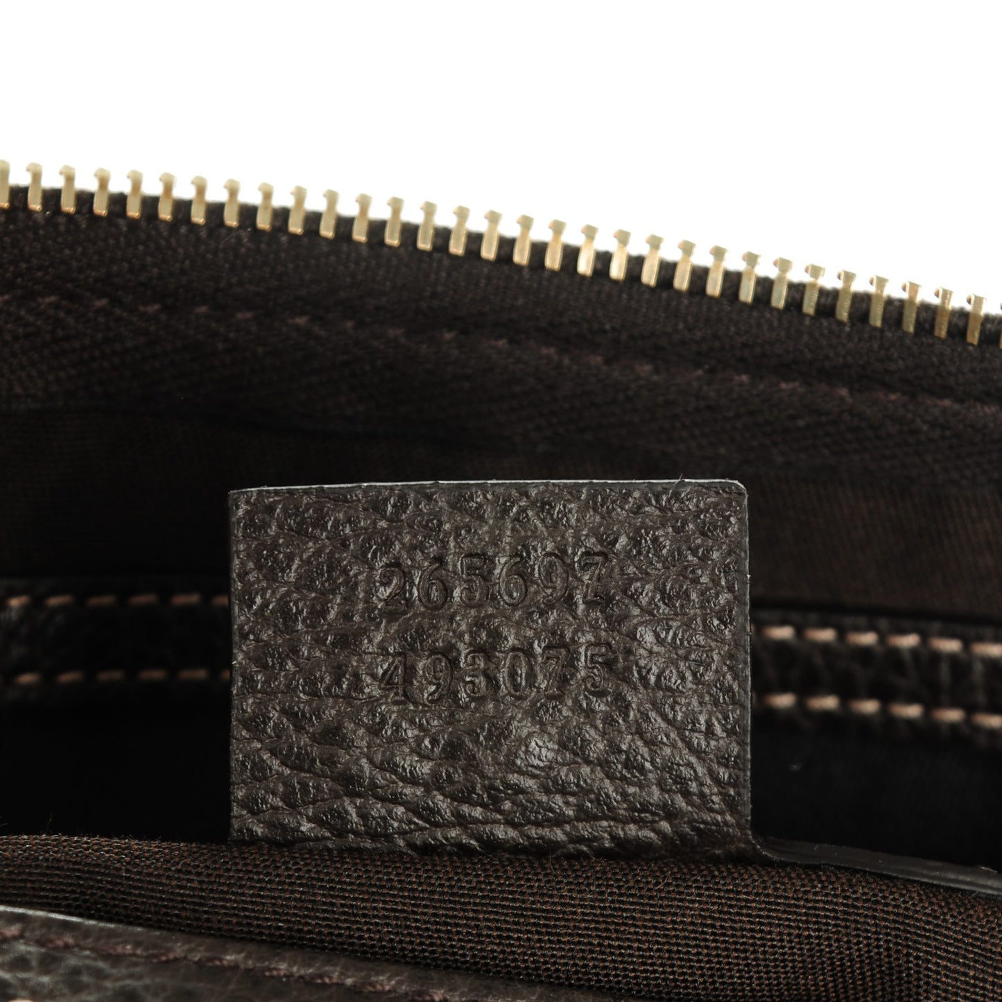 Crystal Monogram Medium Joy Boston Dark Brown