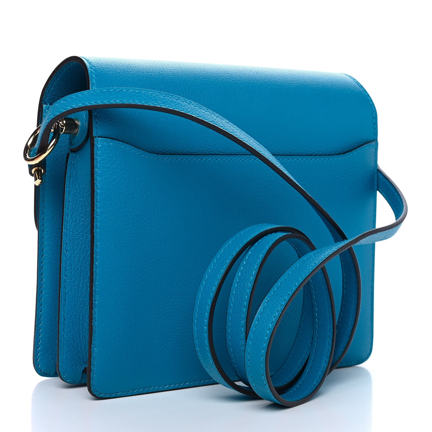 Hermes Evercolor Mini Sac Roulis Bleu Zanzibar 2 of 4