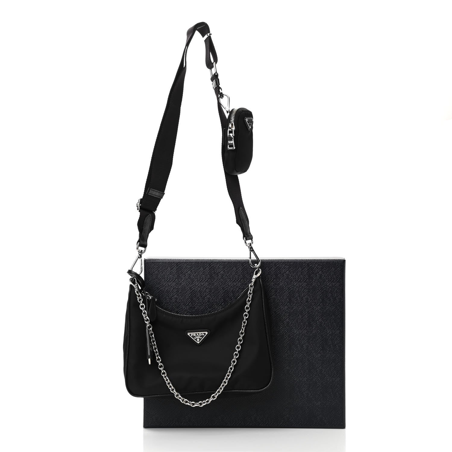 Prada Nylon Re-Edition 2005 Shoulder Bag Black 13 of 13