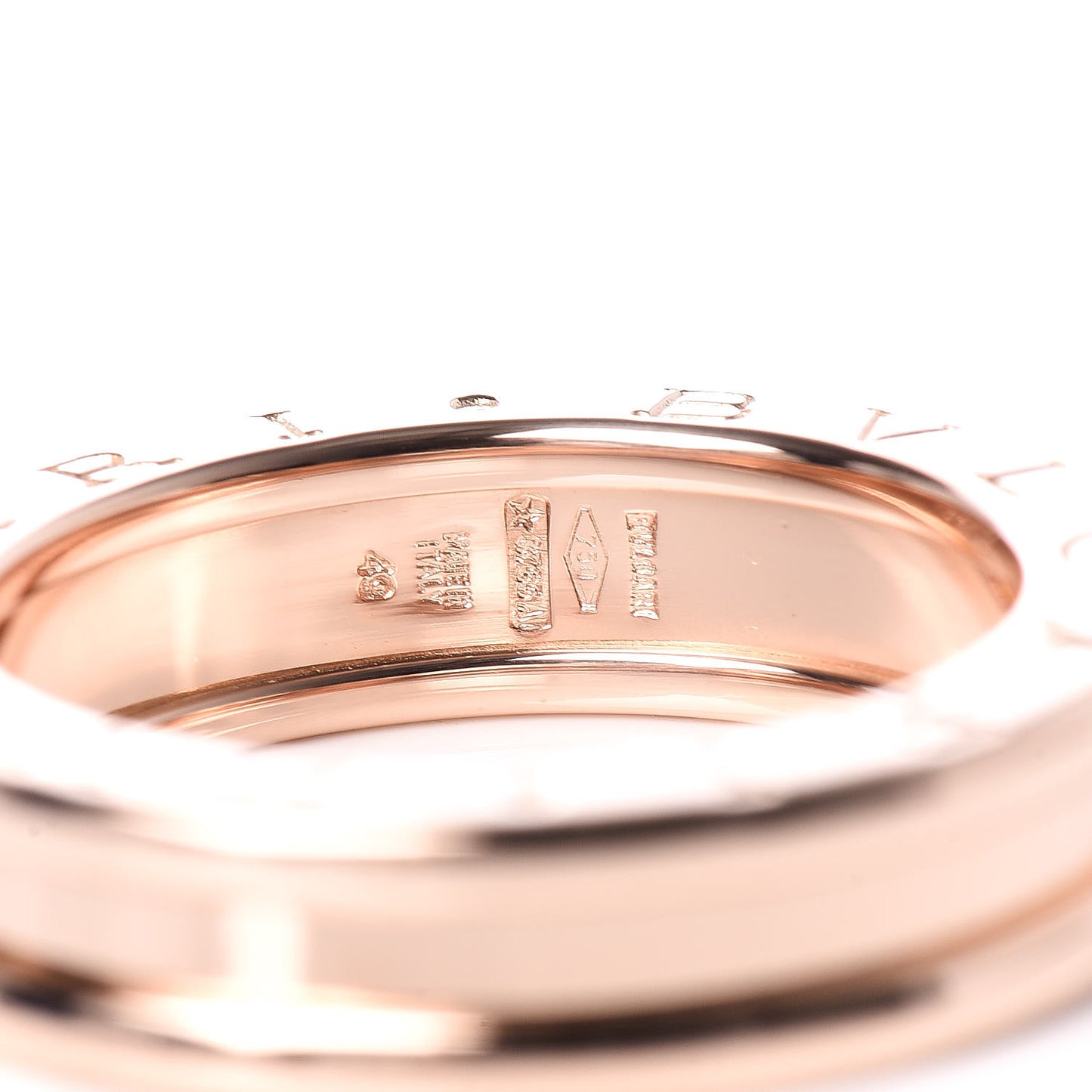 18K Rose Gold B.Zero1 Ring 49 4.75