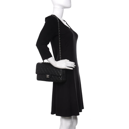 Chanel Caviar Quilted Medium Double Flap Black 2 of 10