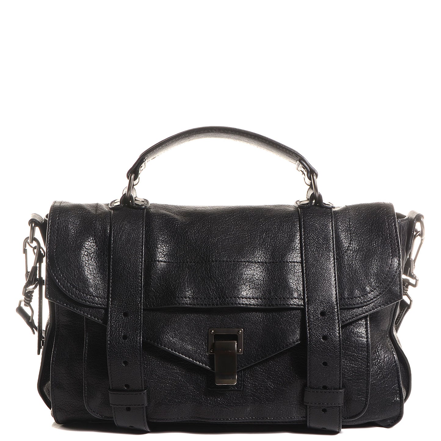 Lambskin Medium PS1 Satchel Black