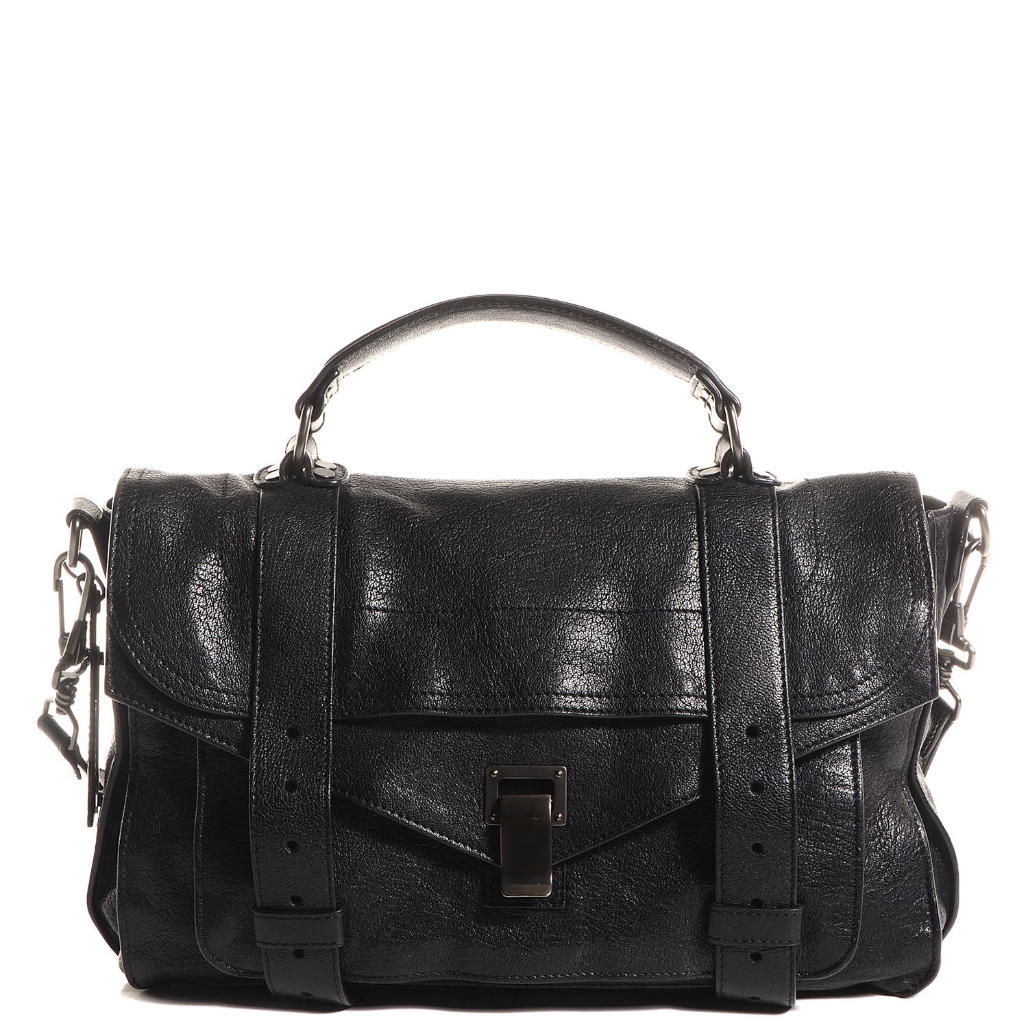 Proenza Schouler Lambskin Medium PS1 Satchel Black 1 of 13