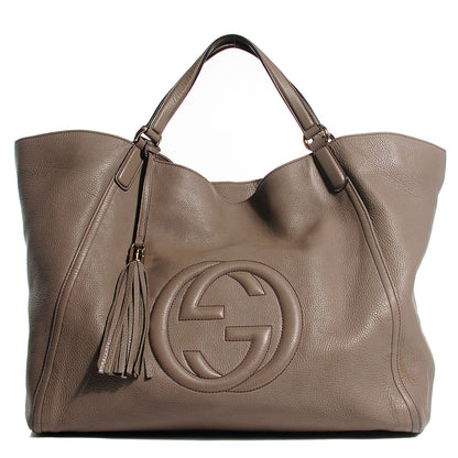 Gucci Cellarius Calfskin Large Soho Shoulder Bag New Fango 1 of 9