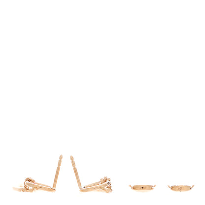 Hermes 18K Rose Gold Echappee Asymmetric Earrings 3 of 5