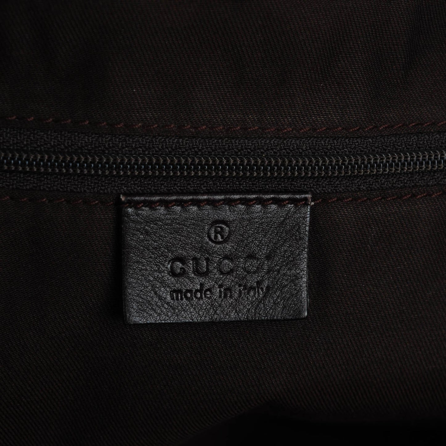 Crystal Monogram Medium Web Tote Brown