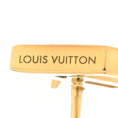 Louis Vuitton Metal LV Iconic Earrings Gold 4 of 5