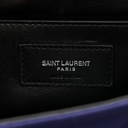 Saint Laurent Jersey Wool Patchwork Monogram Medium Jamie Baguette Purple 6 of 12