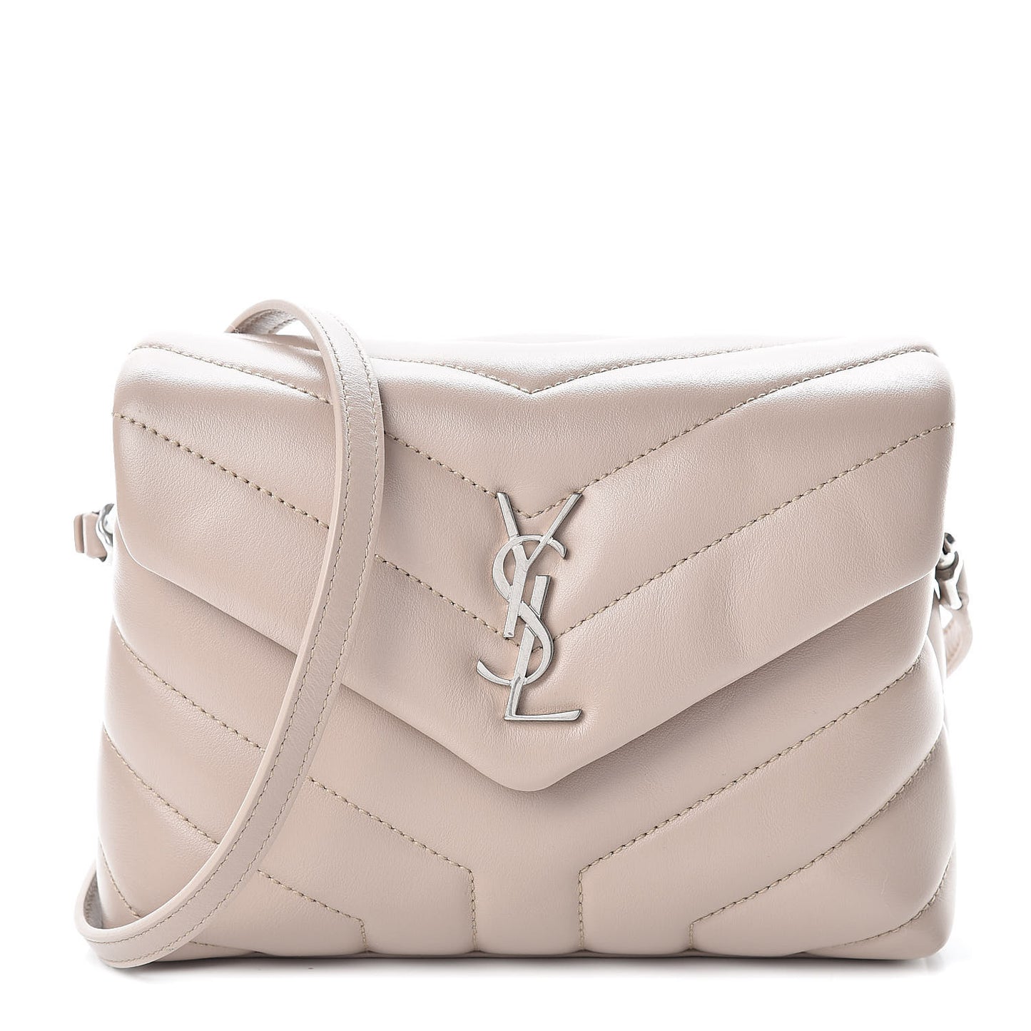 Calfskin Y Quilted Monogram Toy Loulou Satchel Light Natural