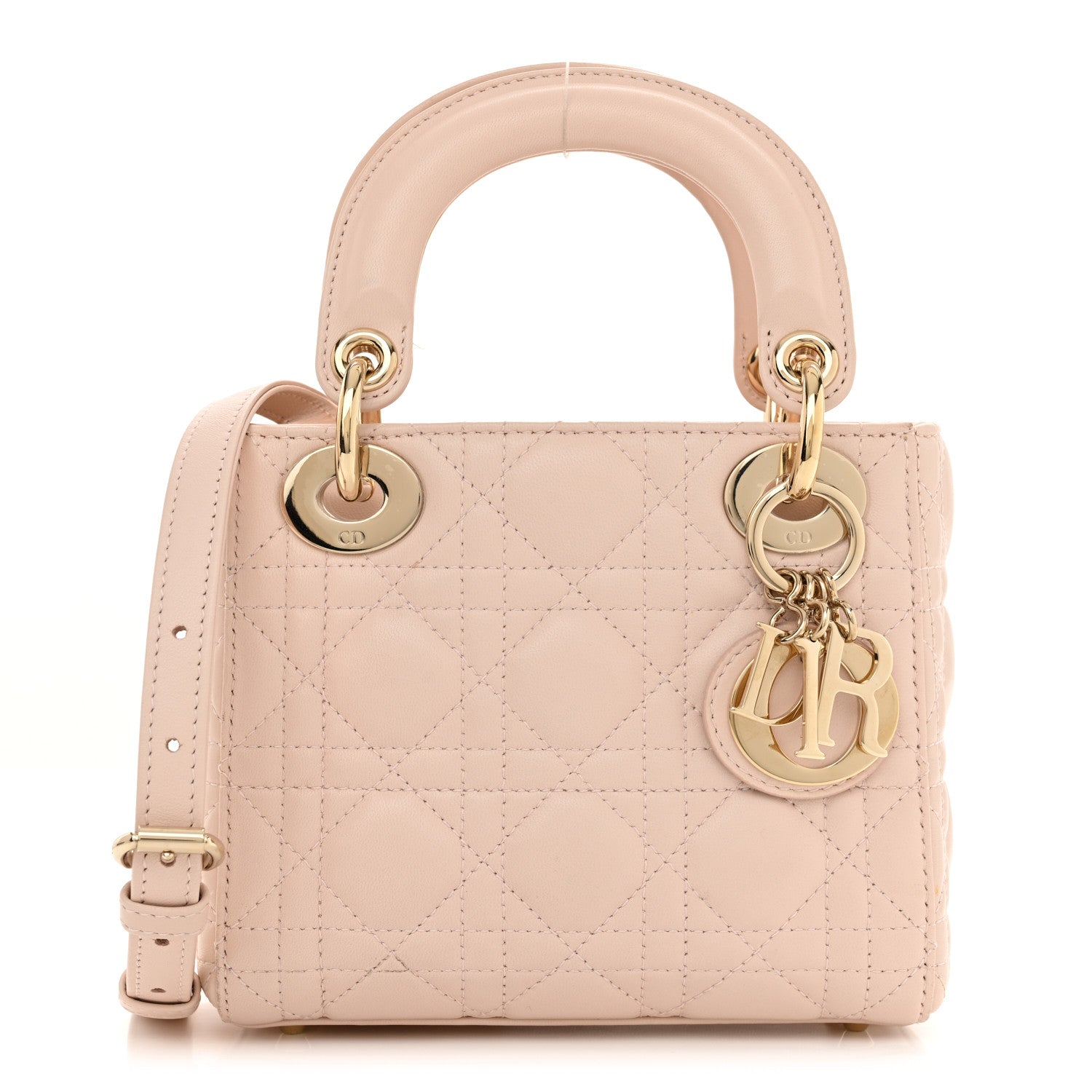 Christian Dior Lambskin Cannage Mini Lady Dior Aesthetic Beige 1 of 14