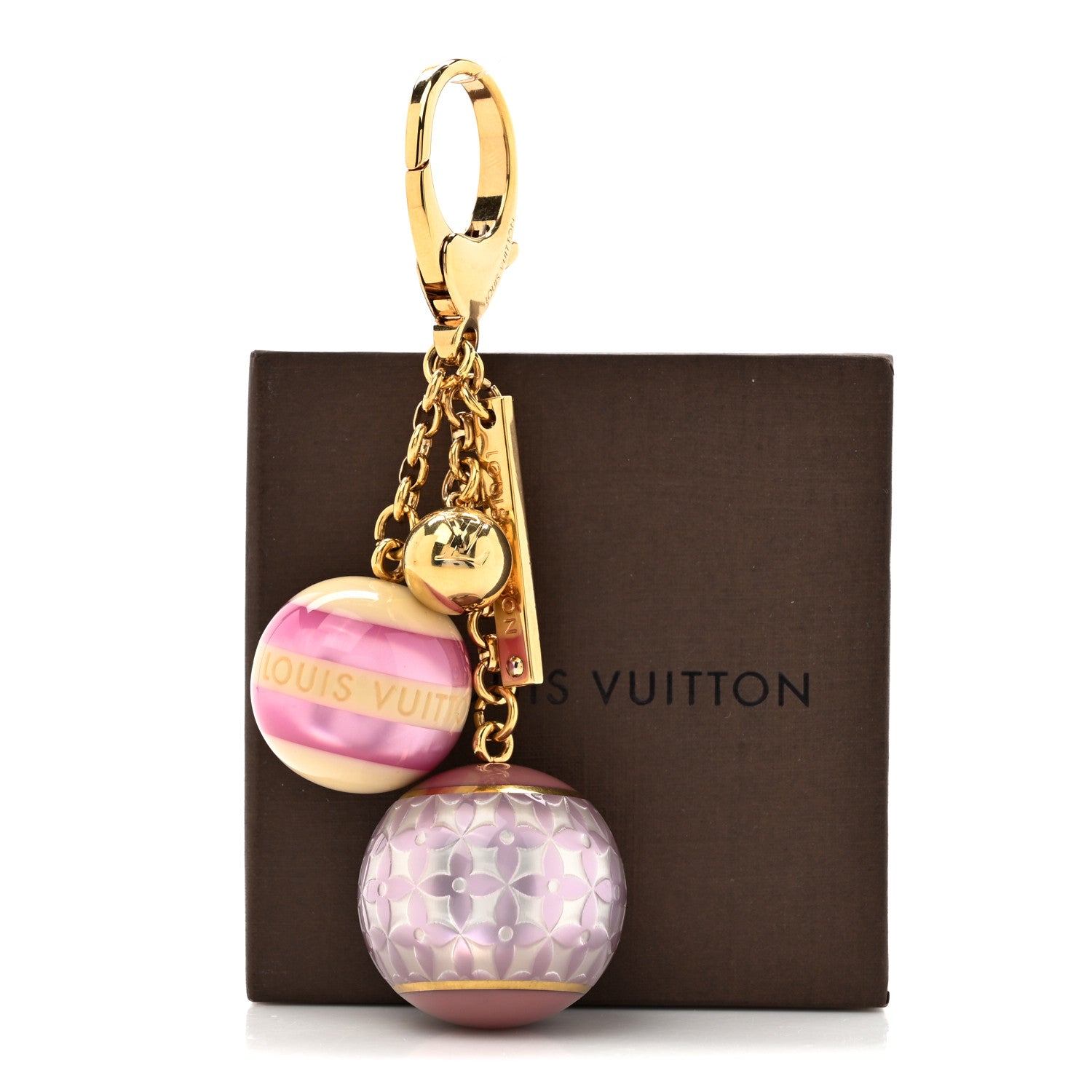 Louis Vuitton Mini Lin Croisette Bag Charm Violet 4 of 4