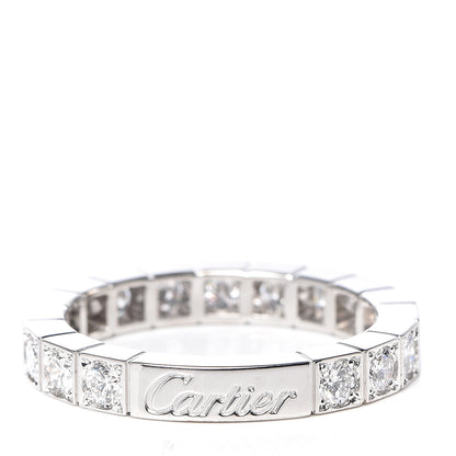 Cartier 18K White Gold Diamond 3mm Lanieres Ring 49 4.75 4 of 6