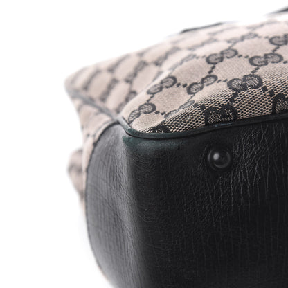 Gucci Monogram Small Bamboo Tote Navy 10 of 13