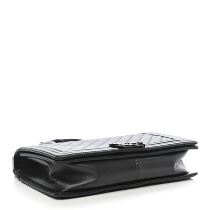 Chanel Caviar Quilted New Medium Boy Flap So Black 4 of 9