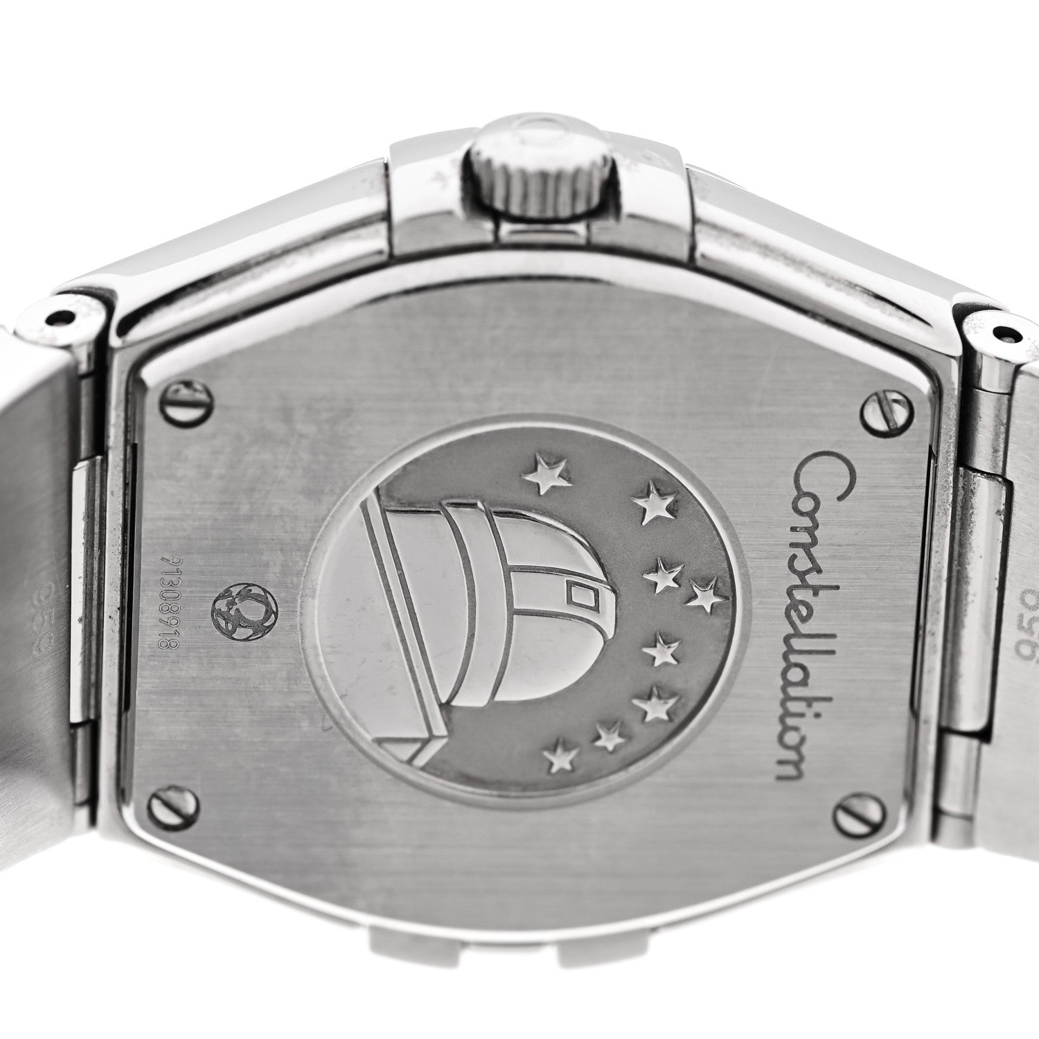 Omega Stainless Steel Diamond Bezel 27mm Constellation Quartz Watch Black 123.15.27.60.51.002 4 of 5