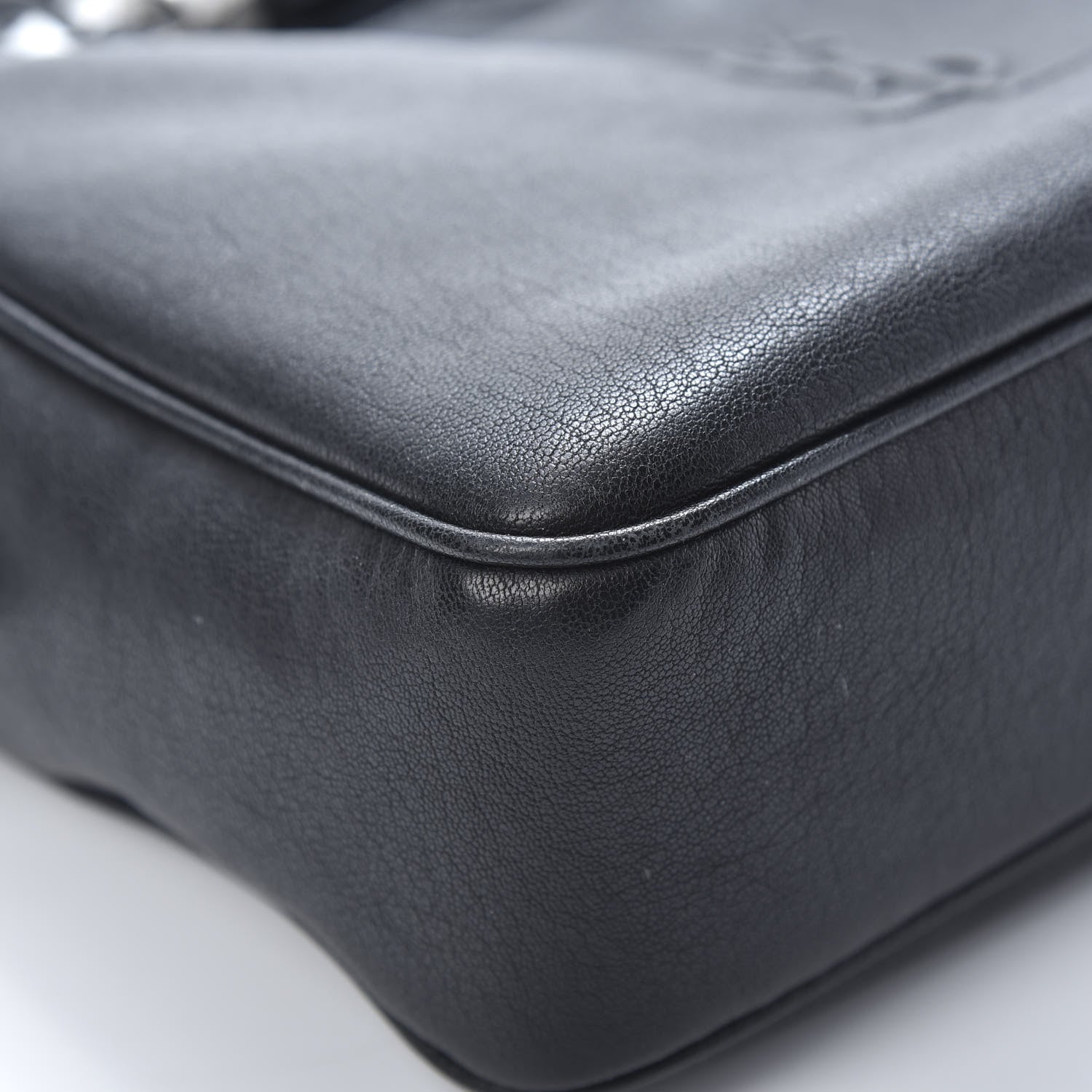 Saint Laurent Lambskin Monogram Small Lou Camera Bag Black 9 of 12