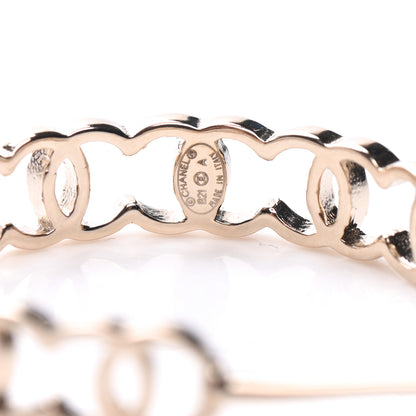 Chanel Metal CC Hoop Earrings Gold 4 of 5