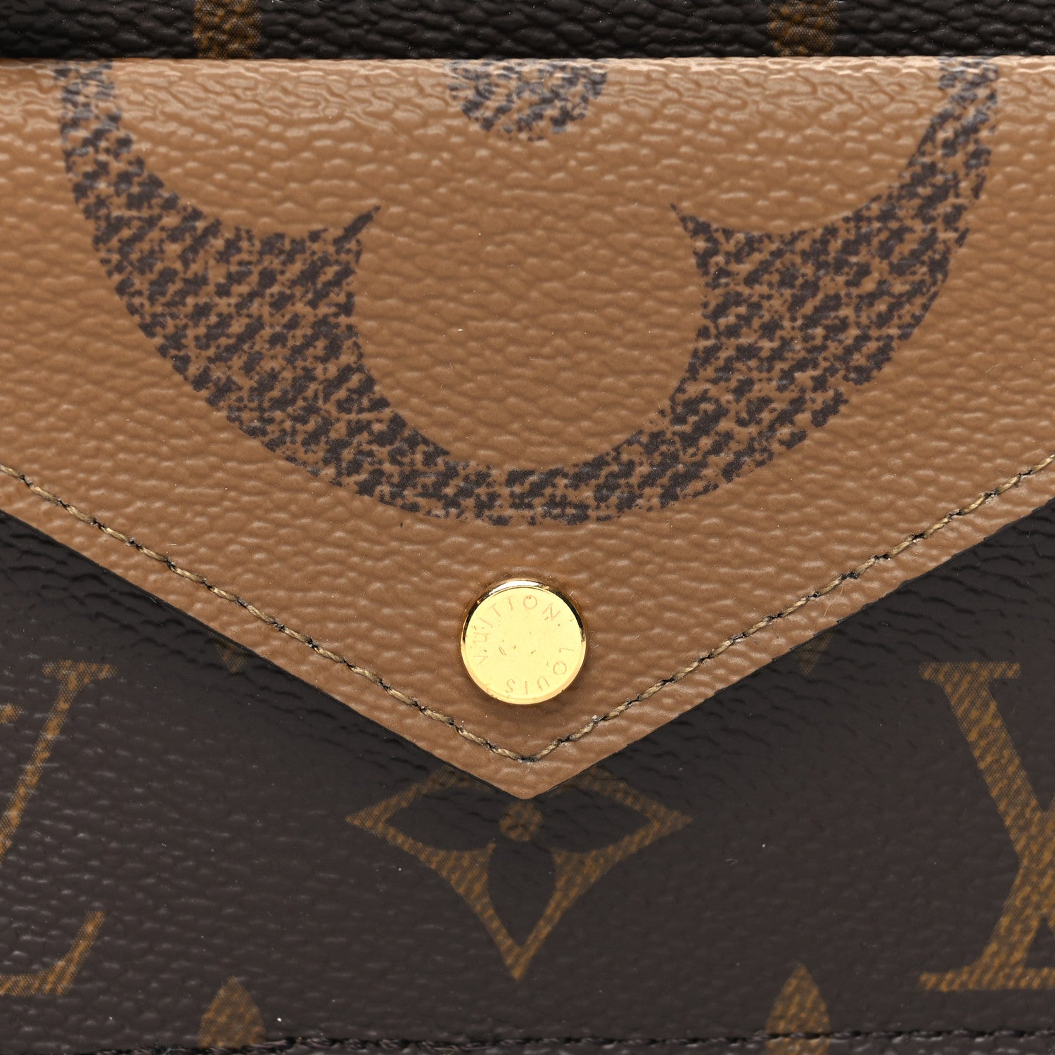 Louis Vuitton Reverse Monogram Recto Verso Card Holder Brown 7 of 8