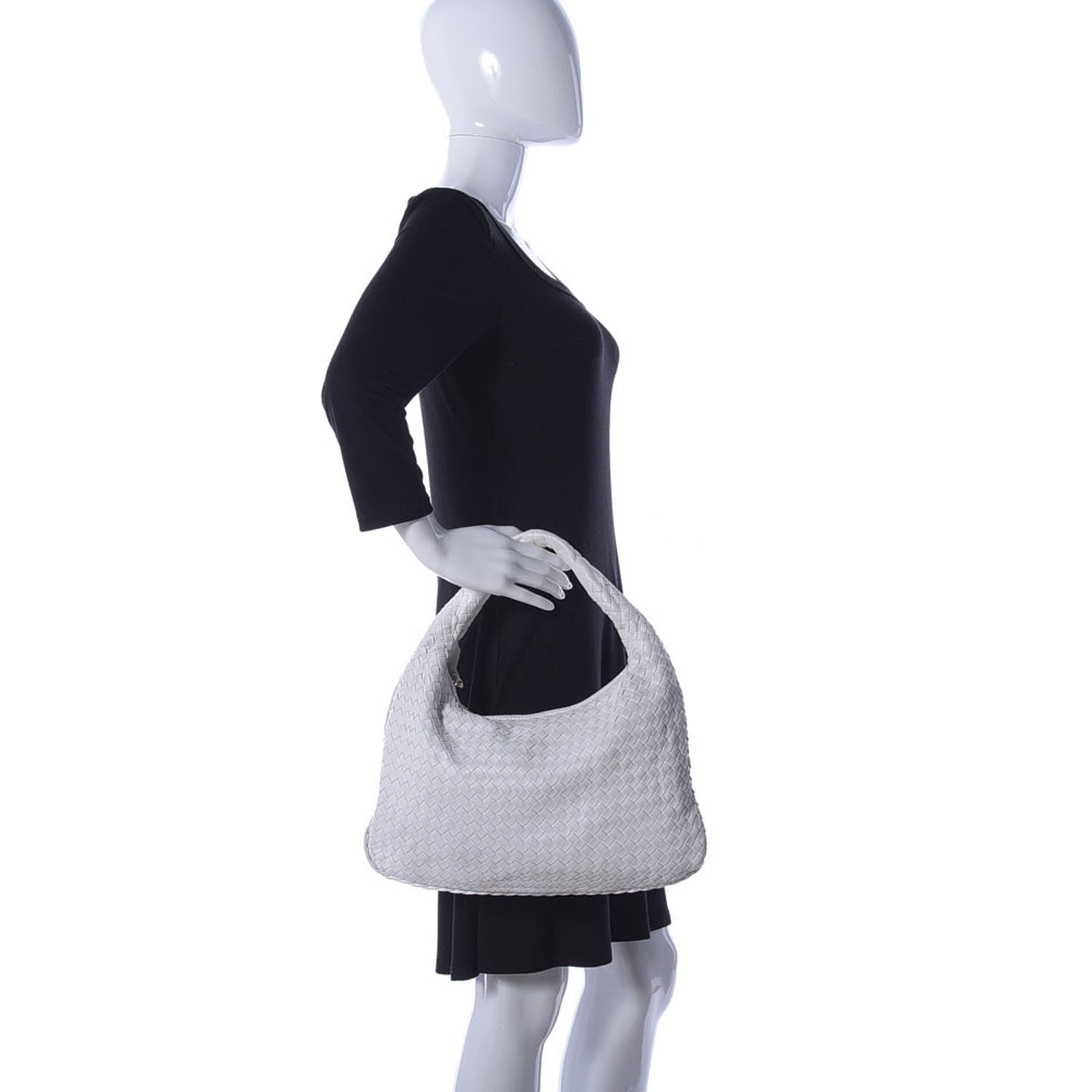 Bottega Veneta Nappa Intrecciato Medium Veneta Hobo White 2 of 8