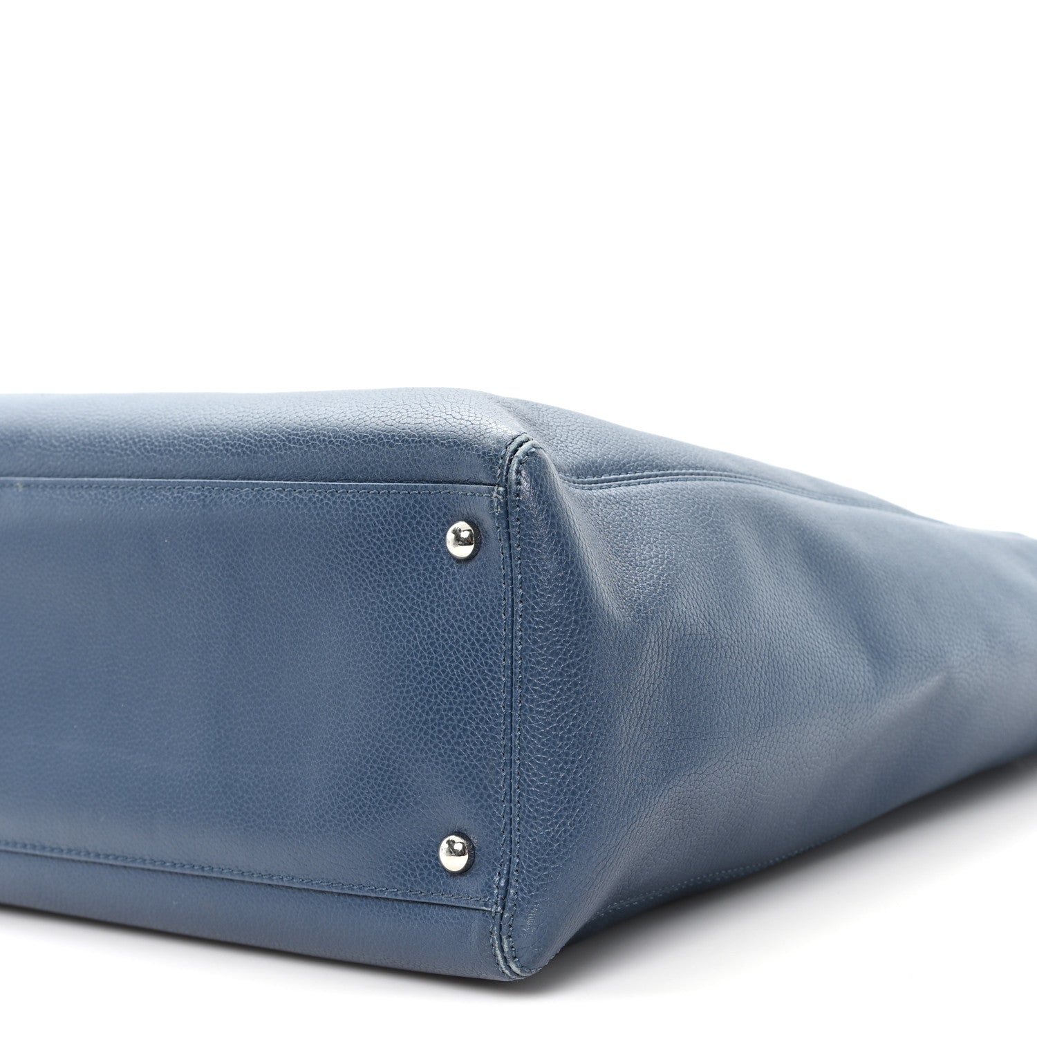 Chanel Caviar Tall Cerf Tote Blue 10 of 12