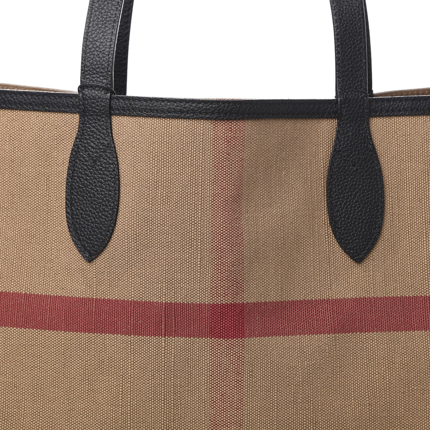 Coated Canvas Mega Check Medium Doodle Tote Black