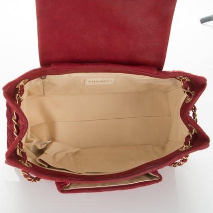 Chanel Iridescent Calfskin Large Chic Quilt Flap Red 8 of 8