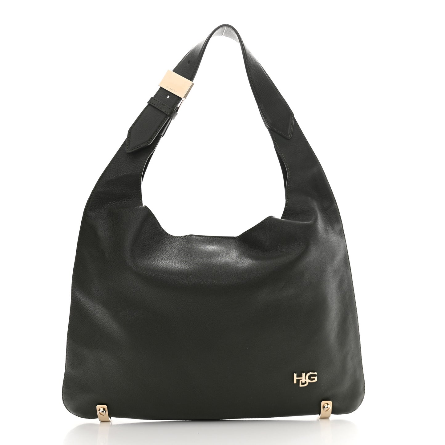 Calfskin HDG Small Hobo Dark Green